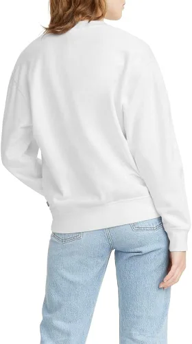 Vista 2 de Levi's Sudadera de cuello redondo estándar con estampado gráfico de talla grande para mujer