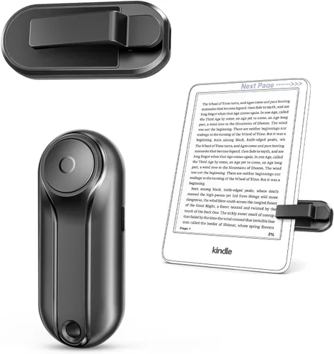 Vista 13 de Anillo girador de páginas para Kindle, control remoto para iPhone, iPad, tabletas Android, lectores electrónicos, girador de páginas para Kindle