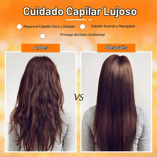 Vista 4 de Herbishh Juego de champú y acondicionador de aceite de argán, fórmula de limpieza profunda para cabello seco y encrespado, ayuda a nutrir el cabello
