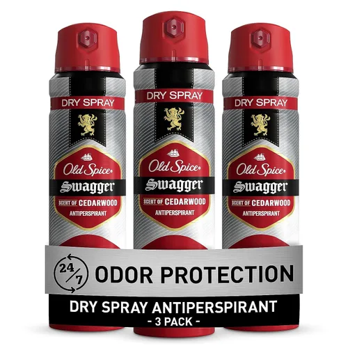 Vista 15 de Desodorante antiperspirante en aerosol seco Old Spice para hombres, 24/7 protección contra el sudor y el olor, 24/7 defensa contra el sudor