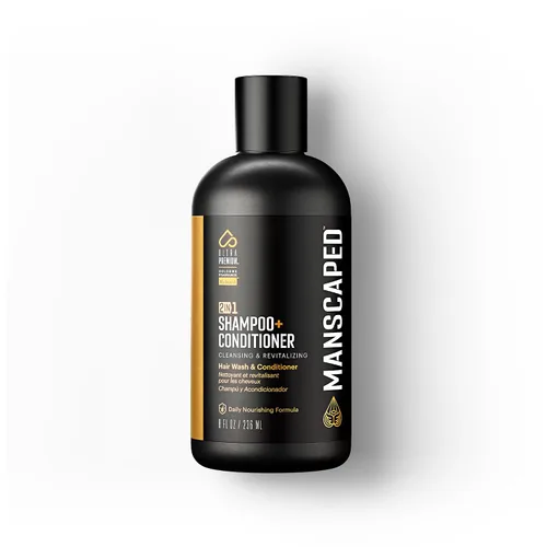 Vista 11 de MANSCAPED® Champú y acondicionador 2 en 1, fórmula UltraPremium infundida con algas marinas, agua de coco, aloe para nutrir e hidratar el cabello