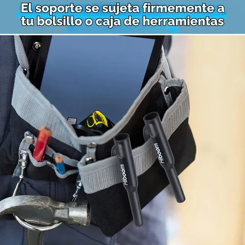 Vista 7 de Hiboom - Juego de 2 tapas de lápiz de carpintero con clip de bolsillo para carpintería