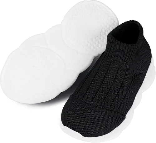 Vista 113 de Zapatos de bebé Pantuflas para niños pequeños, calcetines para niños y niñas, suela antideslizante