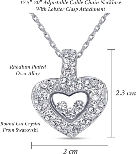 Vista 22 de TRYNDI Collar - Regalos para esposa del marido: Navidad, aniversario, ideas de cumpleaños; regalos románticos para ella