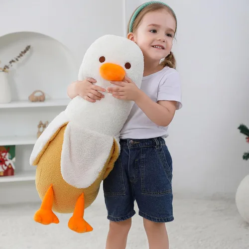Vista 3 de OurHonor Peluche de pato de plátano de 19.6 pulgadas, bonito peluche de plátano, regalo para niñas, niños, novias, adultos, decoración de habitación