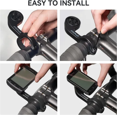 Vista 5 de CYCPLUS Soporte delantero para bicicleta diseñado para todos los ordenadores de ciclismo, Garmin Edge 520 530 820 830 1000 GPS y otros modelos