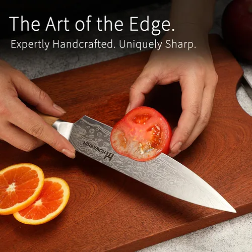 Vista 62 de Cuchillo de chef de 6 pulgadas, cuchillos de cocina, deshuesado de acero inoxidable alemán de alto carbono, cuchillo profesional para carne, aves