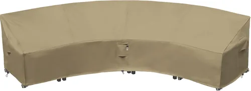 Vista 28 de Funda de Sofá Seccional de Servicio Pesado para Exteriores, Fundas Impermeables 600D para Sofá Seccional de Patio, Funda para Muebles de Jardín