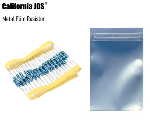 Vista 2 de California JOS 100 unidades de resistencia de 0.12 ohmios 1/4w (0.25 W) Resistencia fija de película metálica de tolerancia ±1%, más de 189 valores