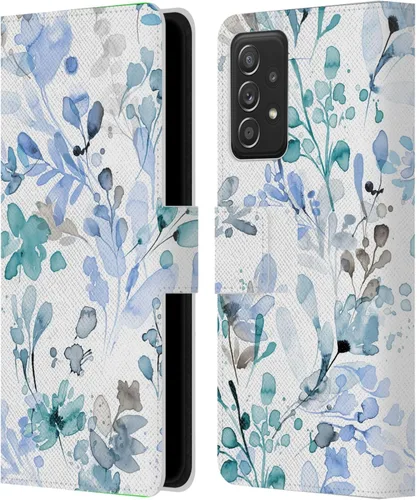 Vista 131 de Head Case Designs Officially Licensed Ninola Beige Wild Grasses Leather Wallet Case Compatible with Samsung Galaxy A07 4G
