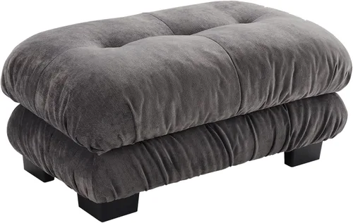 Vista 62 de Sofá modular de gran tamaño de 94 pulgadas, sofás seccionales grandes de color beige y blanco para sala de estar, juego de sofá de terciopelo, sofás