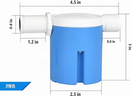 Vista 3 de Válvula automática de control de nivel de agua, tipo interior, válvula de flotador para tanque de agua, energía solar, maceta automática, acuario, 2