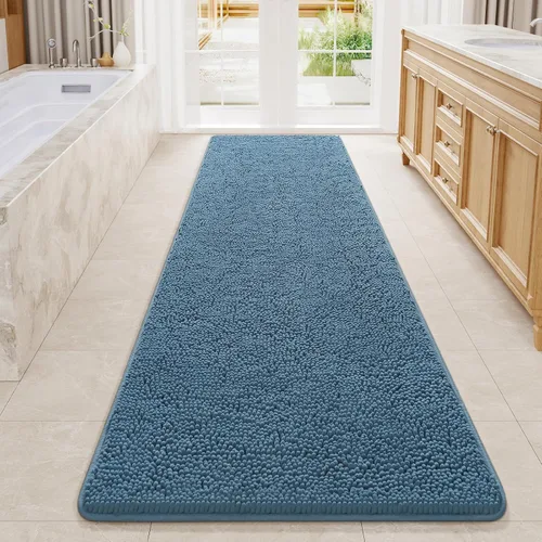 Vista 101 de LOCHAS - Alfombra de baño de lujo lanuda de 24 x 17 pulgadas, color beige