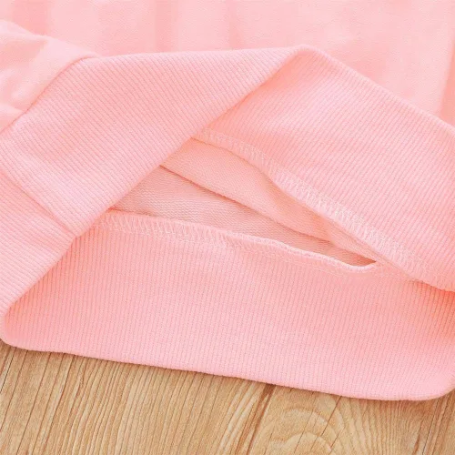 Vista 5 de Ritatte Conjunto de 2 piezas de ropa de invierno para niñas pequeñas, manga larga, pantalones largos, de algodón suave, para otoño