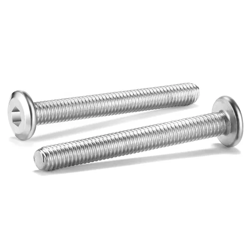 Vista 21 de 20 tornillos hexagonales de cabeza plana M5 x 0.236 in, acero inoxidable 304 18-8, rosca completa (con llave hexagonal)