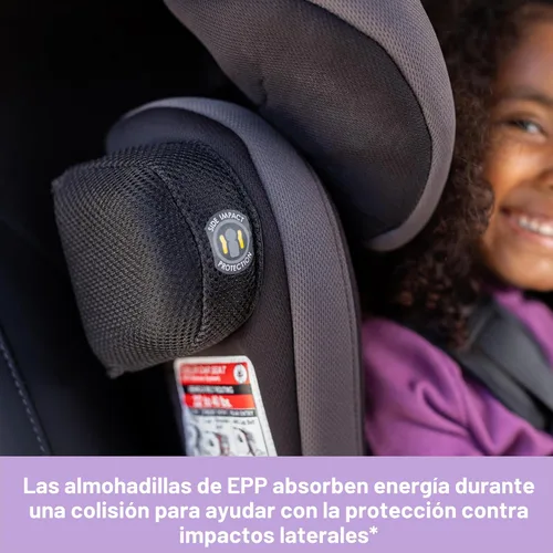 Vista 13 de Baby Trend Hybrid SI 3 en 1 - Asiento de coche con refuerzo de combinación con protección contra impactos laterales, Dash Orchid