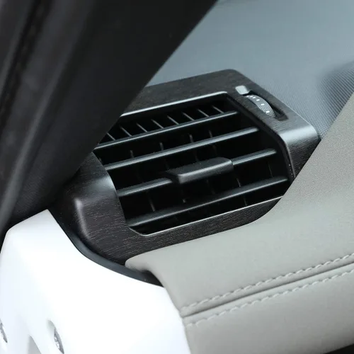 Vista 4 de YIWANG ABS roble madera grano tablero aire acondicionado ventilación interior accesorios para Land Rover Defender 110 Defender 130 2020