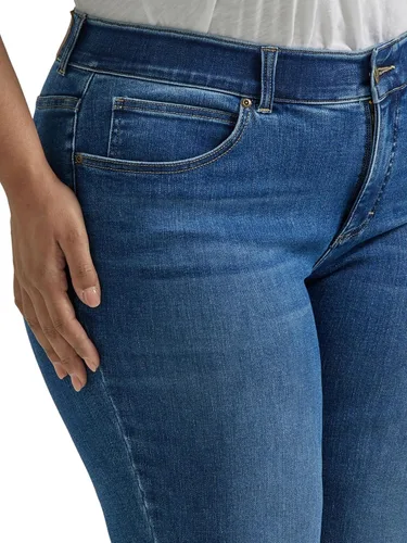 Vista 4 de Lee Jeans de pierna recta Ultra Lux Comfort con Flex Motion para mujer, Brillo cobalto