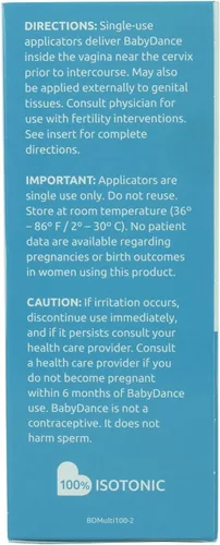 Vista 3 de BabyDance by Fairhaven Health Fertility Lubricant, 10 aplicaciones