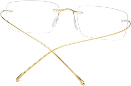 Vista 5 de FONEX F85634 - Marco de lentes de titanio, sin marco, para hombres y mujeres