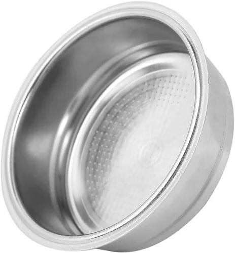 Vista 8 de Joyzan Cesta de filtro no presurizada, taza de filtro de polvo de café de acero inoxidable de 2.008 in, reutilizable, desmontable, poroso, lavable