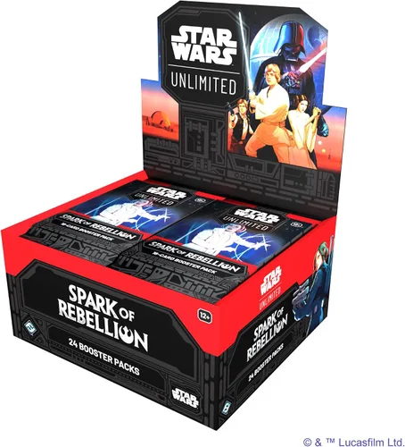 Vista 3 de Star Wars: Unlimited TCG Spark of Rebellion Booster Display (juego de 24 paquetes de refuerzo) - Juego de cartas coleccionables para niños