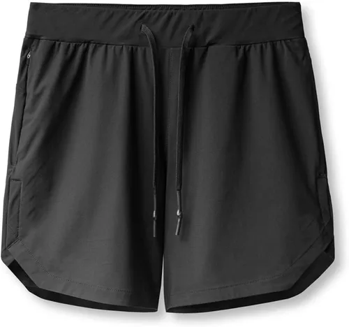 Vista 6 de Traje de baño para hombre, pantalones cortos de entrenamiento para hombre, de secado rápido, pantalones cortos activos de 5 pulgadas con bolsillos