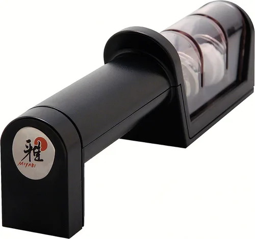 Vista 2 de ZWILLING MIYABI - Afilador de cuchillos, discos de cerámica y diamante, negro mate