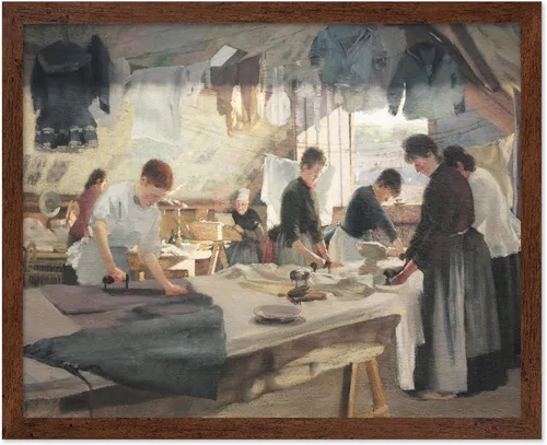 Vista 22 de Poster Master Póster vintage de la costurera, impresión retro de modista, bellas artes, arte impresionista, regalo para hombres y mujeres, gran