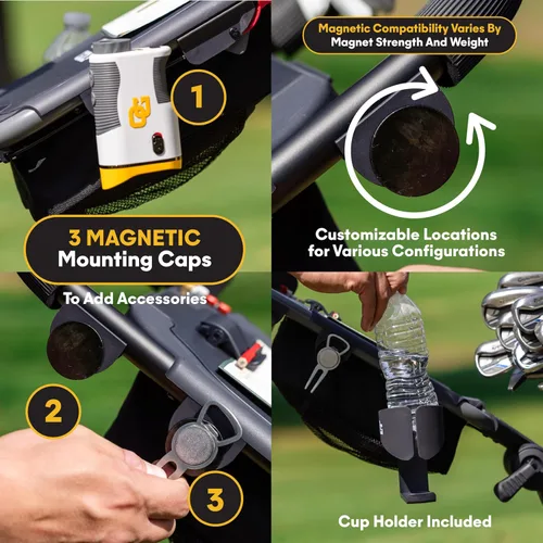 Vista 4 de [Usado] Trilite Carrito de Golf Push Carrito de Golf Ligero y Plegable Soporte Ajustable para Bolsa de Golf