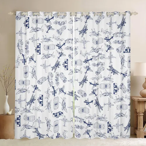 Vista 32 de Feelyou Cortinas opacas con estampado de leopardo para dormitorio, sala de estar, safari, cortinas de oscurecimiento de habitación con purpurina
