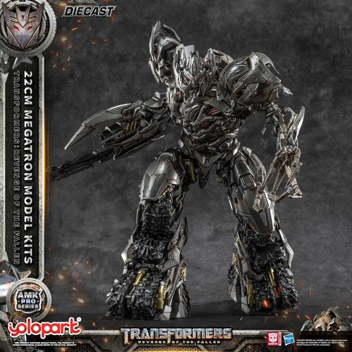 Vista 3 de YOLOPARK Megatron Transformers Juguetes Revenge of The Fallen Figura de Acción - Versión Fundida, Serie AMK PRO 8.66 Pulgadas Kit