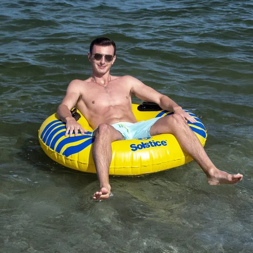 Vista 4 de Tubo inflable para anillo de piscina con asas - 48 pulgadas