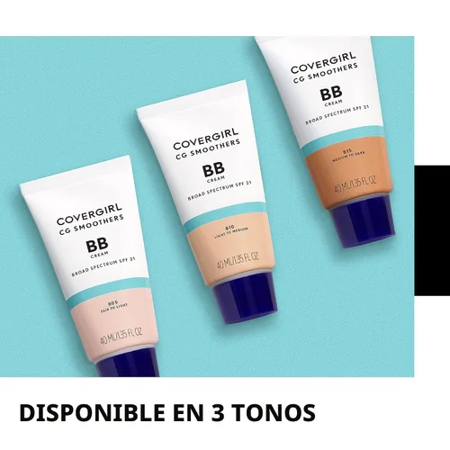 Vista 6 de COVERGIRL Smoothers - Crema BB ligera, Fair to Light 805, 1.35 onzas (el embalaje puede variar) Ligero Hidratante 10 en 1 Potenciador de la piel
