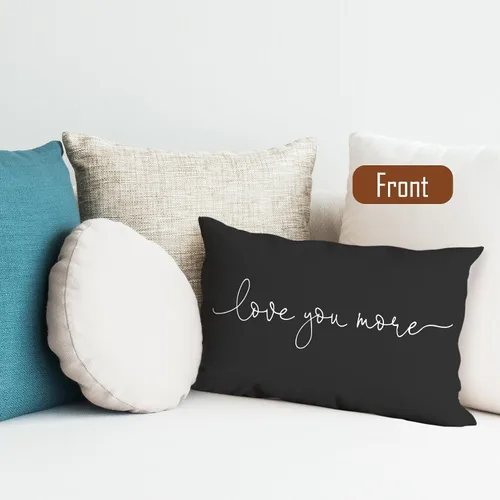 Vista 5 de Funda de almohada decorativa para el Día de San Valentín, 12 x 20 pulgadas, funda de cojín decorativa para sofá, cama, decoración del hogar