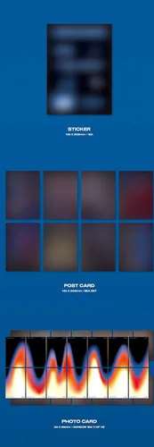 Vista 3 de ATEEZ Zero : Fever Part.2 [Z ver.] (6º Mini álbum) [Pedido anticipado] CD+folleto de fotos+Póster plegado+Otros con seguimiento,Pegatinas