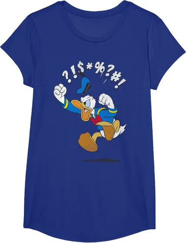 Vista 21 de Disney Mickey And Friends - Camiseta vintage de Donald Duck Angry Jump, Negro