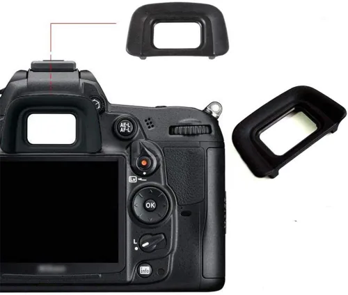 Vista 2 de (2 unidades) DK-20 Visor ocular ocular para cámara Nikon D50 D60 D70 D3100 D3200 D5100 D5200