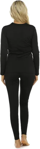 Vista 4 de ViCherub Thermal Underwear Set for Women Long Johns Base Layer Fleece Lined Soft Top Bottom