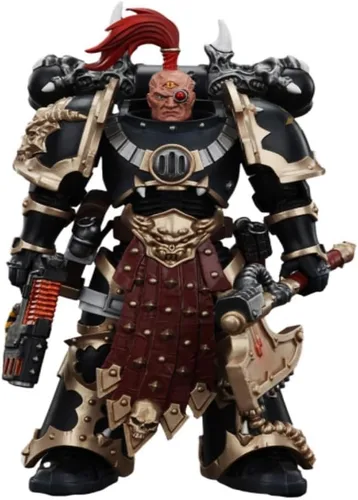 Vista 10 de JOYTOY 1/18 Warhammer 40,000 Figura de acción Black Templars The Emperors Champion Rolantus Collection Modelo Los Templarios Negros los Emperadores