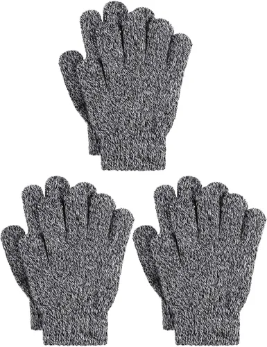 Vista 8 de Cooraby 3 pares de guantes de invierno para niños, gruesos y cálidos