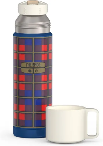 Vista 8 de THERMOS Botella de bebidas de acero inoxidable de 16 oz. - Cuadros verdes