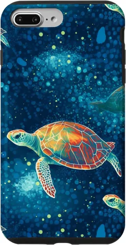Vista 12 de iPhone 16 Magical Sea Turtles Case