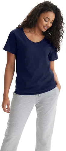 Vista 8 de Hanes Women's Nano Premium Cotton V-Neck T-Shirt Pack