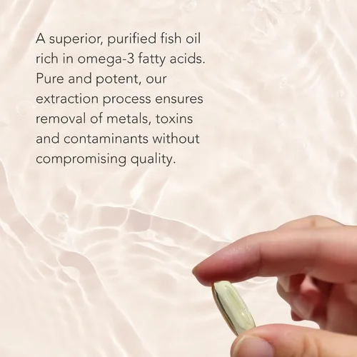 Vista 2 de Pure Essentials Aceite de pescado ultra omega-3 para apoyo al corazón, cerebro y piel, de origen sostenible y capturado en la naturaleza, EPA y DHA