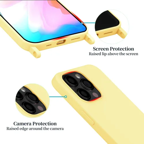 Vista 11 de Funda compatible con iPhone 8 Plus, iPhone 7 Plus/6 Plus/6S Plus con cordón, funda cruzada para iPhone con correa ajustable de silicona para iPhone