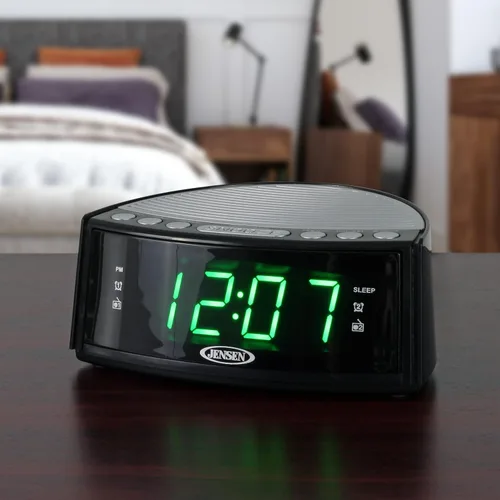 Vista 4 de Jensen JCR-160 JCR-160 AM/FM Digital Dual-Alarm Reloj Radio