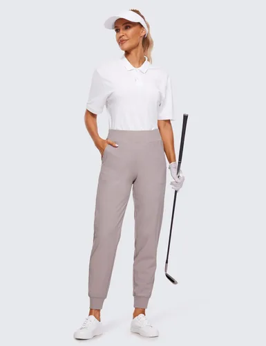 Vista 3 de CRZ YOGA Pantalones deportivos para mujer con bolsillos, ligeros, para entrenamiento, viajes, uso casual, golf, senderismo, secado rápido