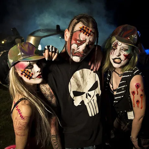Vista 7 de NiHome 40 hojas de Halloween terror extraíble realista falso tatuaje temporal, traje de zombi Cosplay herida de sangre sangrado cicatriz variedad