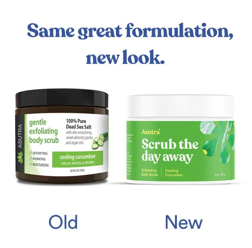 Vista 4 de El mejor exfoliante corporal orgánico, 100 % sal pura del mar muerto, ultrahidratante y humectante con Jojoba para suavizar la piel, aceites